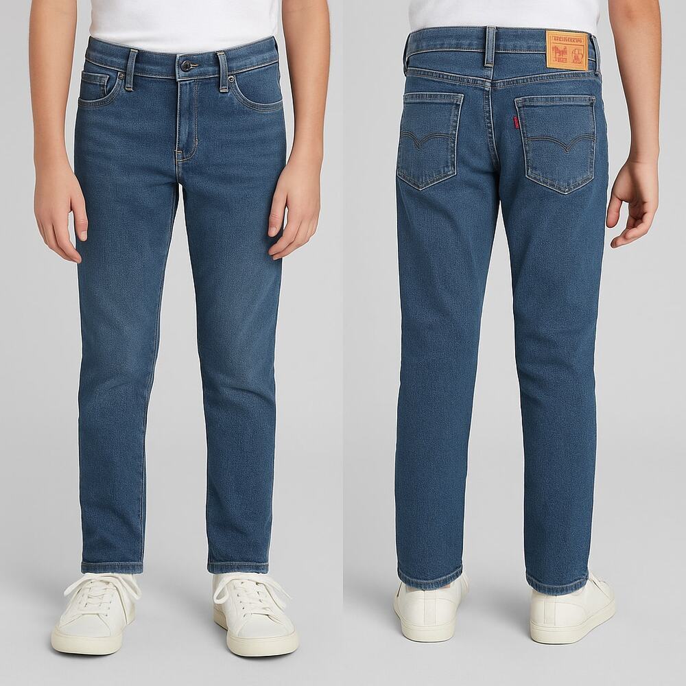 Levi’s Boys 511 Slim Jeans Size 12 Reg Adjustable Waistband Stretch NWT (Unisex)